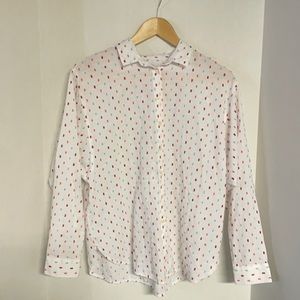 Loft Womens Size Small Long Sleeve Button Shirt